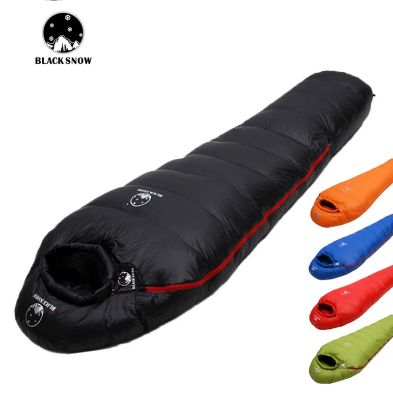 Black Snow Down Filled 4 Seasons Sleeping Bag