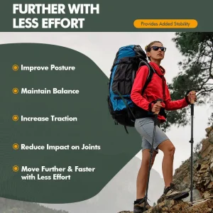 Kilma Lightweight Foldable Aluminium 7075 Trekking Poles