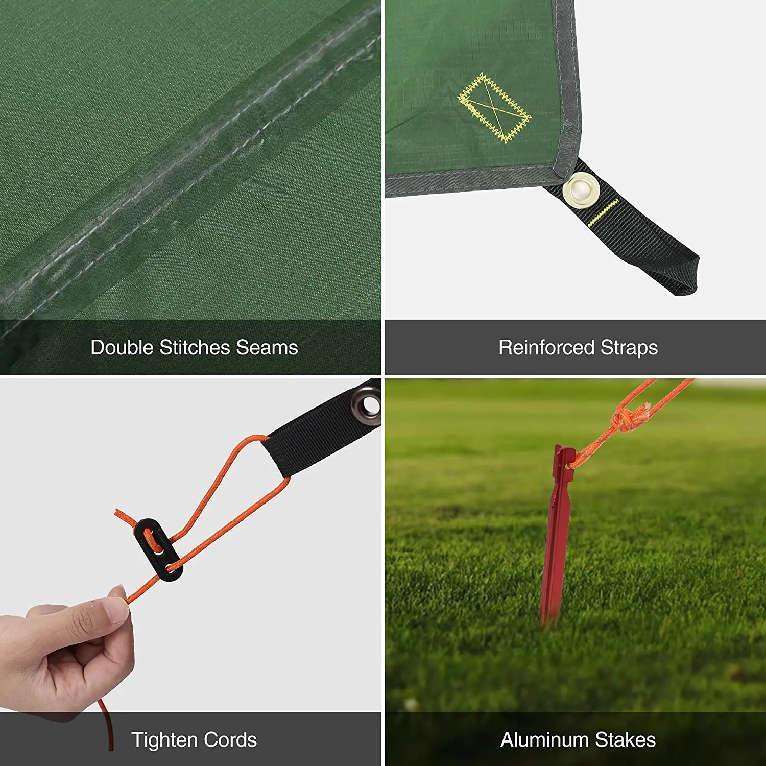 Lightweight 10x12ft Outdoor Rain Fly Tarp - Image 5