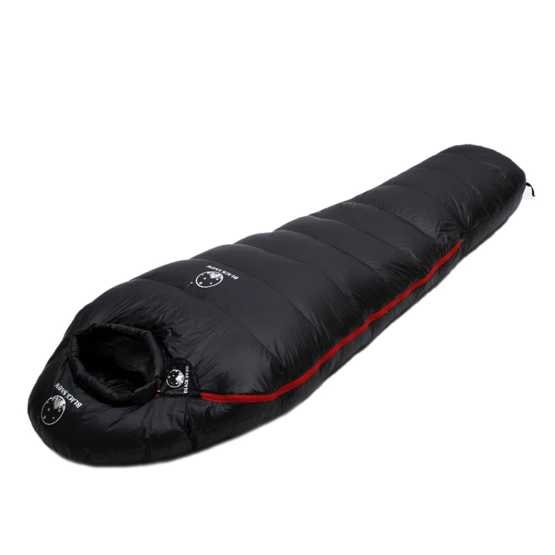 Black Snow Down Filled 4 Seasons Sleeping Bag - Image 3