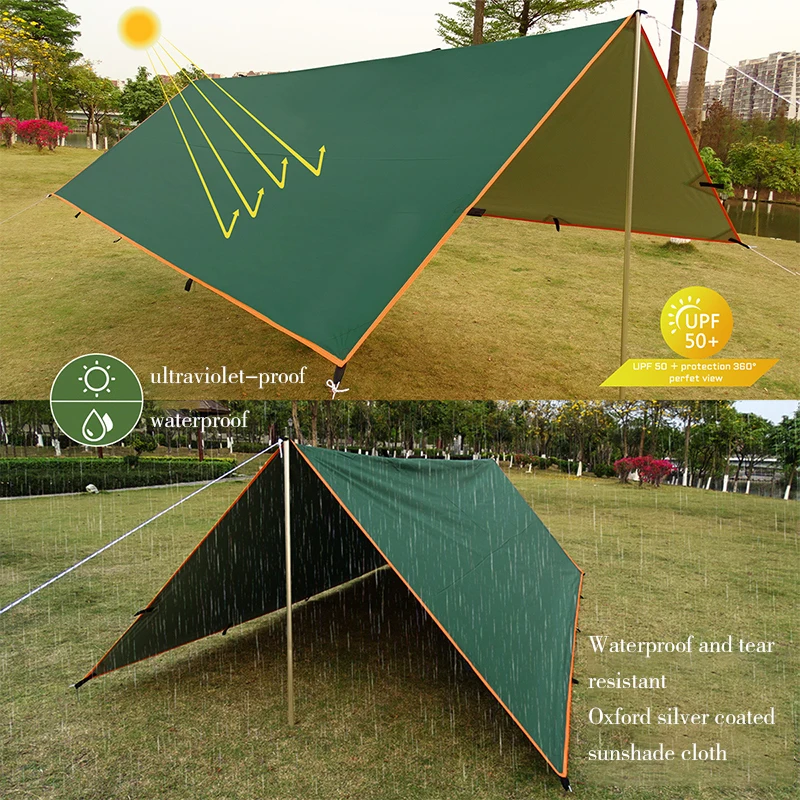 3m x 3m Lightweight Waterproof Rain Fly Tarp - Image 5