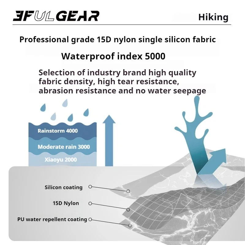 3F UL TAIJI3 3 People 15D 3 or 4 Season Tent - Image 4