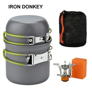 Ultralight Cooking Pot and Stove Set